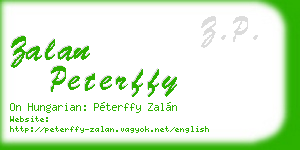 zalan peterffy business card