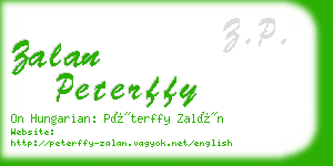 zalan peterffy business card